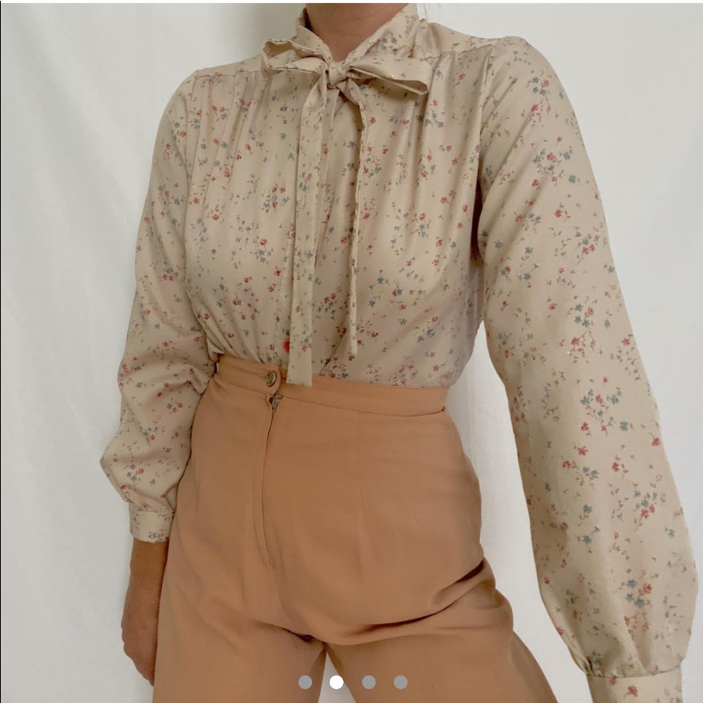 Vintage cream blouse